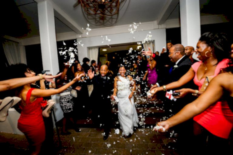 Proximity Hotel Wedding Kendra and Quadean, the grand exit