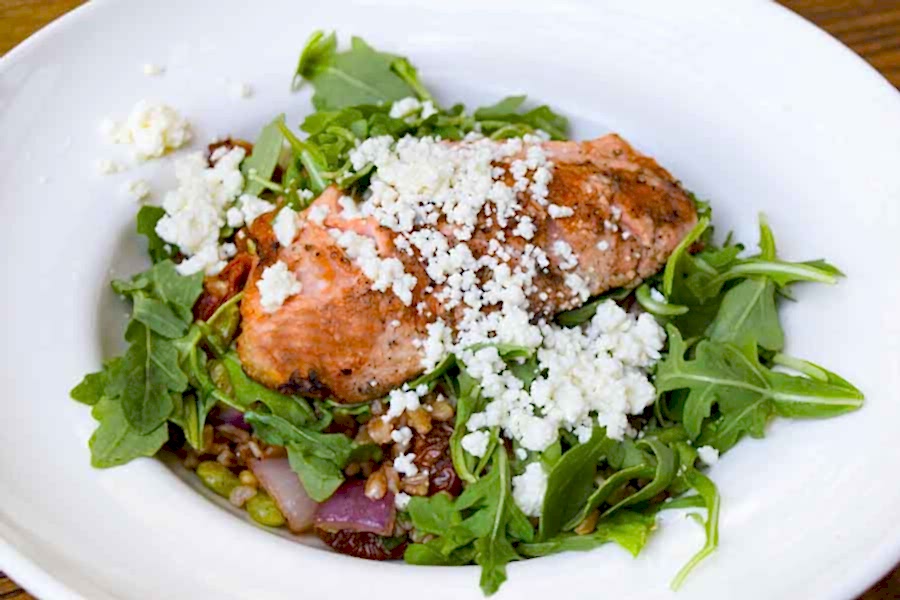 Grilled Salmon Farro