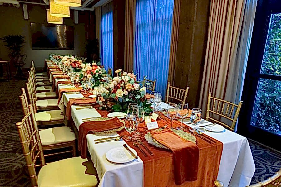 Private bespoke dinner in the Latham Room at Proximity Hotel